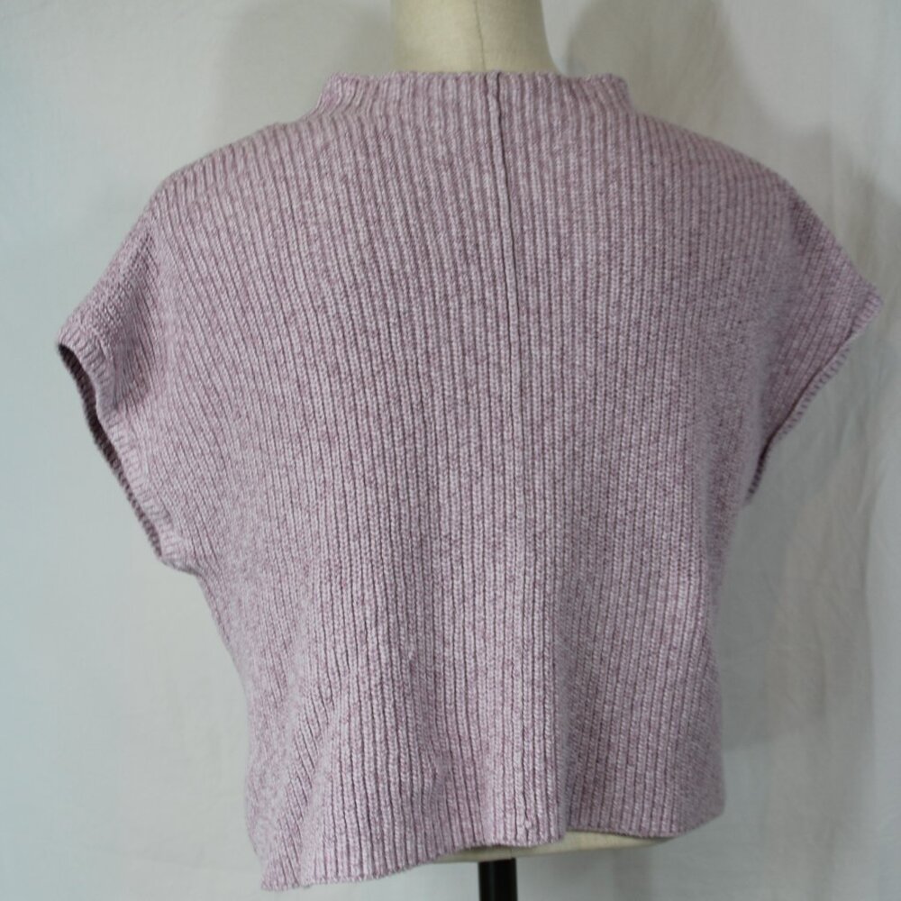 Free People Beach Freya Sweater Womens Medium Rib Knit Sleeveless Falling Petals - Picture 7 of 9